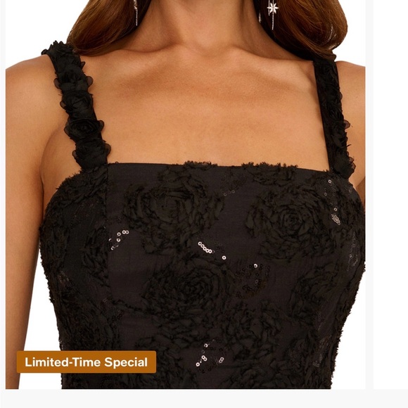 Adrianna Papell Black Mini Dress - Picture 2 of 11